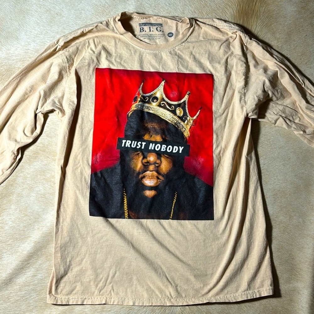 Notorious BIG Long Sleeve Shirt Like New Mens Medium
